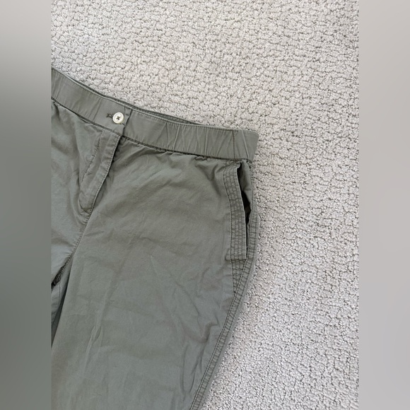 Chico's Capri Pants Women's Size 0 Olive Green Stretch Fit Casual Fall - Picture 2 of 8
